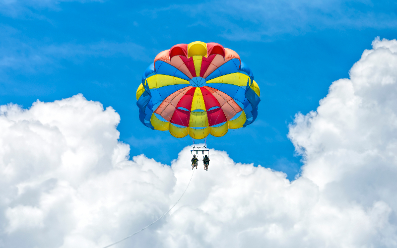 two people parasailing destin florida