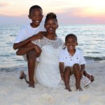 family memories at the beach during sunset in Destin